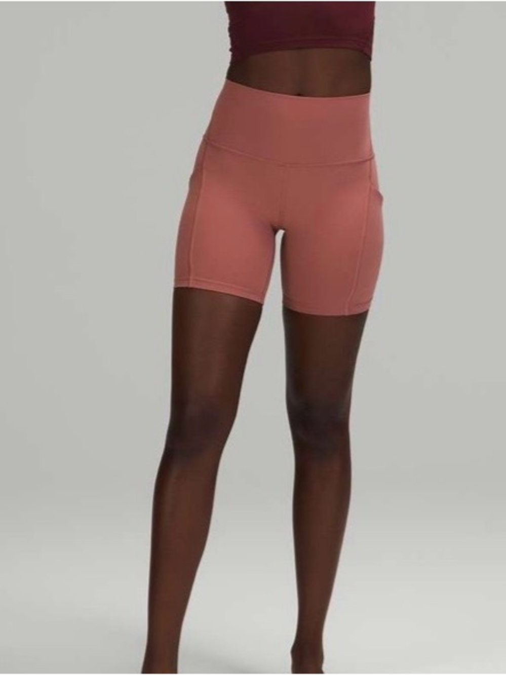 Lululemon Align High Rise Short 6" Pockets Size 6 Spiced Chai